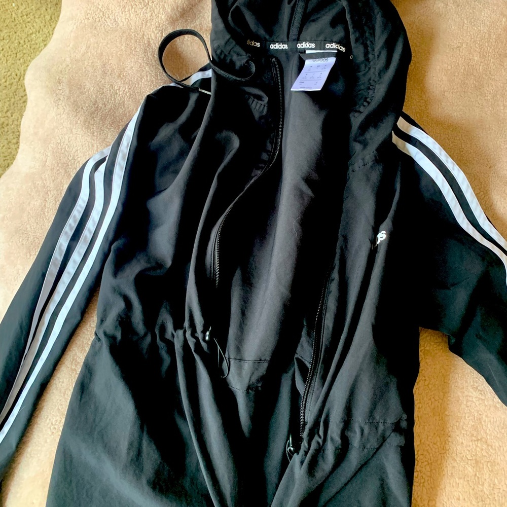 Black Adidas Wind Breaker **AS IS**